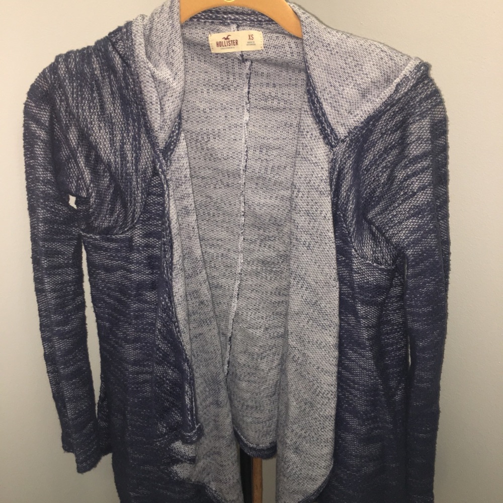 Hollister Hooded Drape Front Cardigan